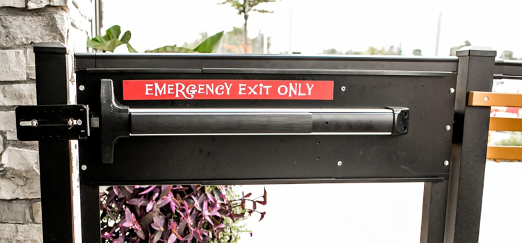 emergency push bar installation in Schaumburg, IL