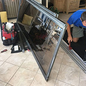 sliding glass door frame repair Schaumburg, Illinois
